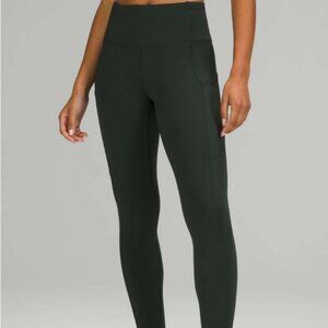 NWT Lululemon Fast Free HR Tight 28 Brushed rainforest Green 4 RARE